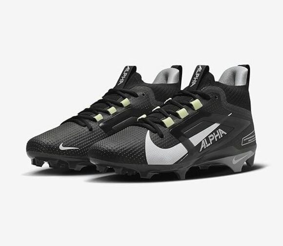 Nike Alpha Menace 4 Elite Football Cleats Men Size 10.5 Black FD7036-002 NEW